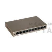 Неуправляемый 8 портовый PoE коммутатор Tenda TEF1110P-8-63W, 8*10/100 Mbps Base-TX (Data/Power)
2*10/100 Mbps Base-TX(Data)