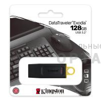 Флешка USB3.2 128 Гб Kingston  DataTravele Exodia  чёрный/жёлтый Флешка USB3.2 128 Гб Kingston  DataTravele Exodia  чёрный/жёлтый