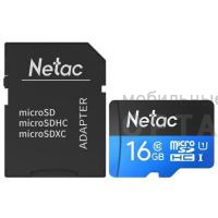Карта памяти 16 Гб MicroSD Netac  P500  Standard  U1/Class 10  (90 Mb/s) + SD адаптер Карта памяти 16 Гб MicroSD Netac  P500  Standard  U1/Class 10  (90 Mb/s) + SD адаптер