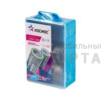 Аккумулятор КОСМОС Li-ion D, R20 8000 mWh (2/5/100)