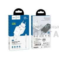 СЗУ HOCO N2, Vigour, 2100mA, кабель USB to Micro, X37 cool,  белый