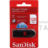 Флешка USB 128 Гб SanDisk  Cruzer Glide  чёрный Флешка USB 128 Гб SanDisk  Cruzer Glide  чёрный
