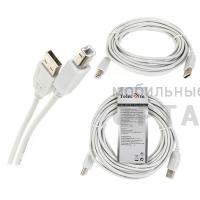 Кабель USB2.0  A-->B (5.0м) Telecom <TC6900-5M> (1/80) Кабель USB2.0  A-->B (5.0м) Telecom <TC6900-5M> (1/80)