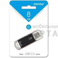 Флешка USB 8 Гб Smartbuy  V-Cut  чёрный Флешка USB 8 Гб Smartbuy  V-Cut  чёрный