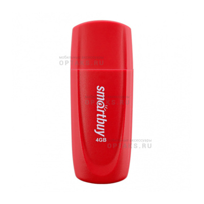 Флешка USB 4 Гб Smartbuy  Scout  красный