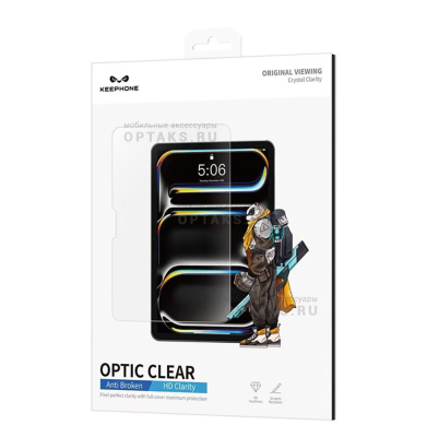 Стекло защитное для планшета, KEEPHONE OPTIC CLEAR GLASS IPAD AIR 11 (2024-2025)