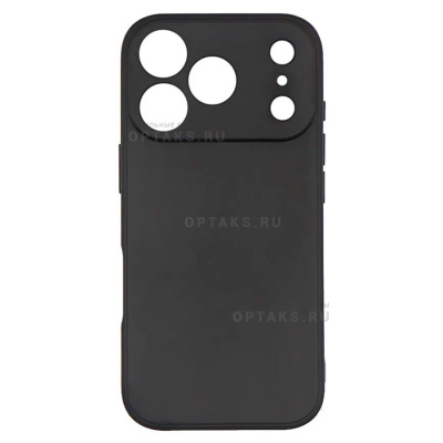 Чехол Soft-touch Black силиконовый в техпаке, для iPhone 17 Pro Max
