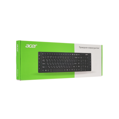 Клавиатура проводная ACER OKW010 черный USB slim Multimedia (1/20)